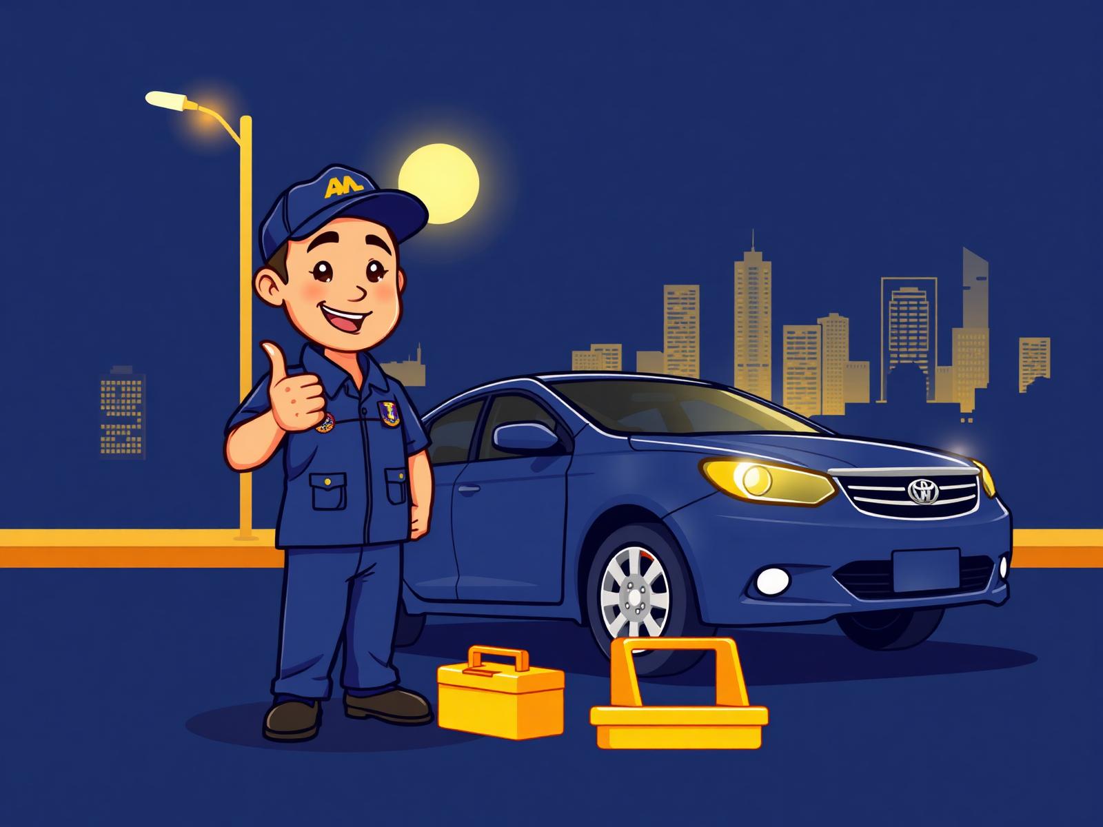 Tim jumper aki MontirQu datang ke lokasi Jakarta & Bekasi